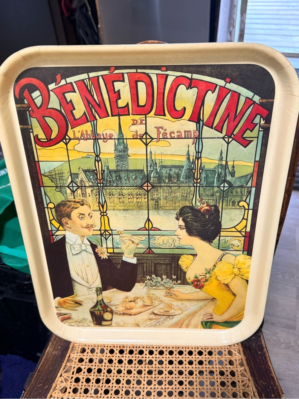 Vintage 1980s Mullerhof Of France Benedictine Bar/Drink Tray